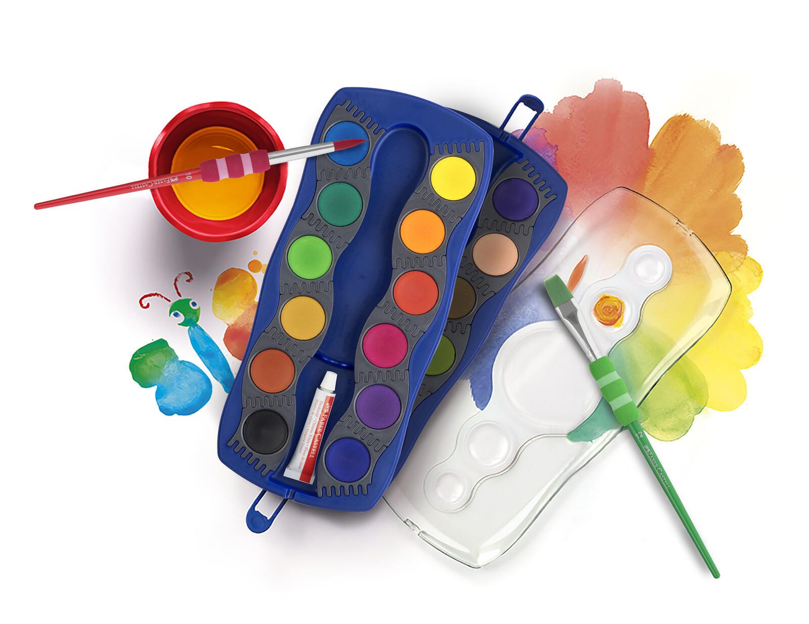 FABER-CASTELL Wasserfarbkasten 24 Farben FABER-CASTELL Wasserfarbkasten 24 Farben